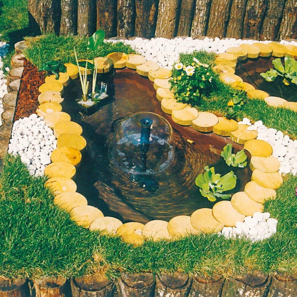 Giordanoshop Laghetto Artificiale da Giardino 136x100x34 cm in Polietilene 220 Litri Verde