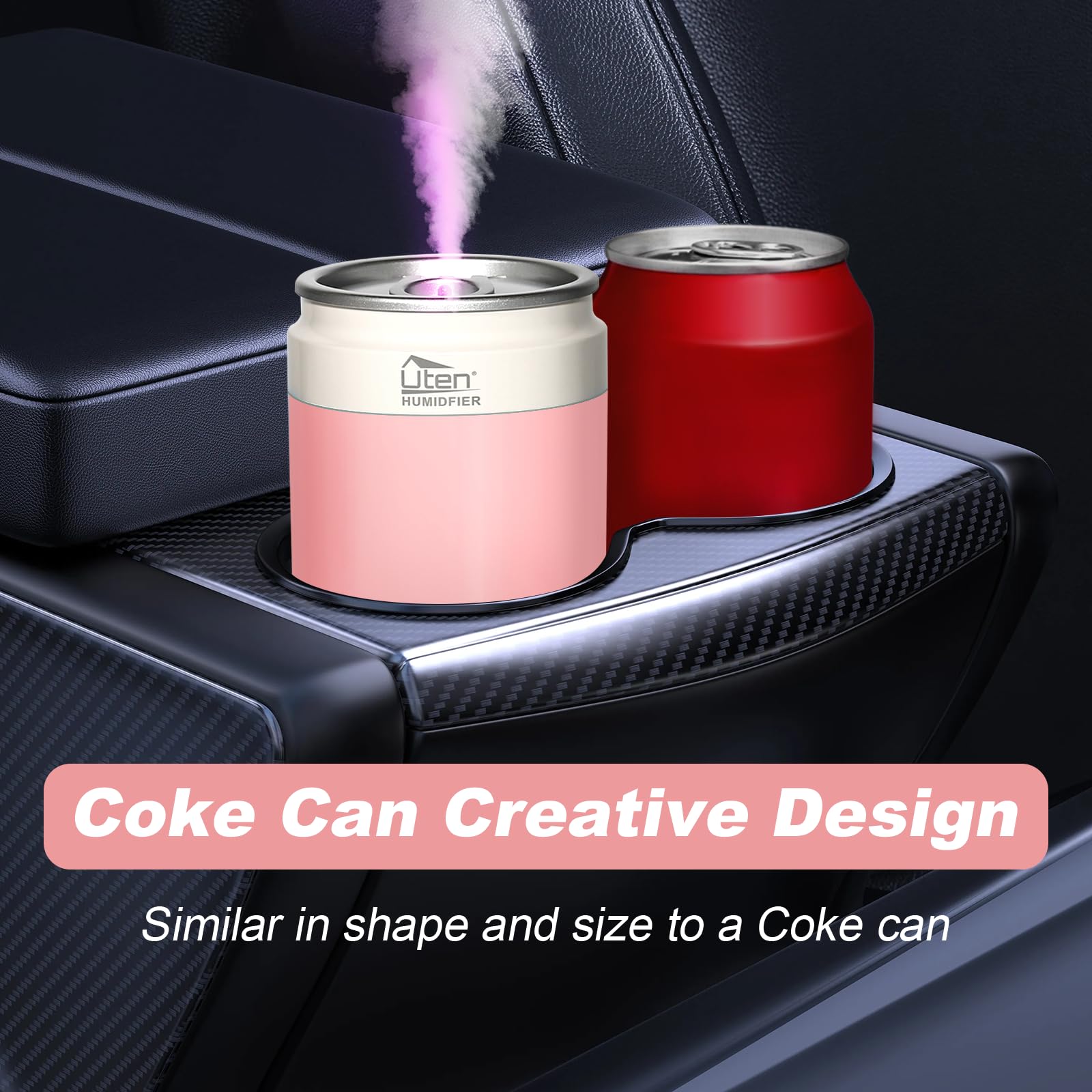 Nawilżacze, nawilżacz do sypialni, nawilżacz powietrza, nawilżacze do domu i roślin, zasilanie USB i zasilanie bateryjne, przenośny, do domu, biura, samochodu, na zewnątrz, 2 tryby mgły, lampka nocna,