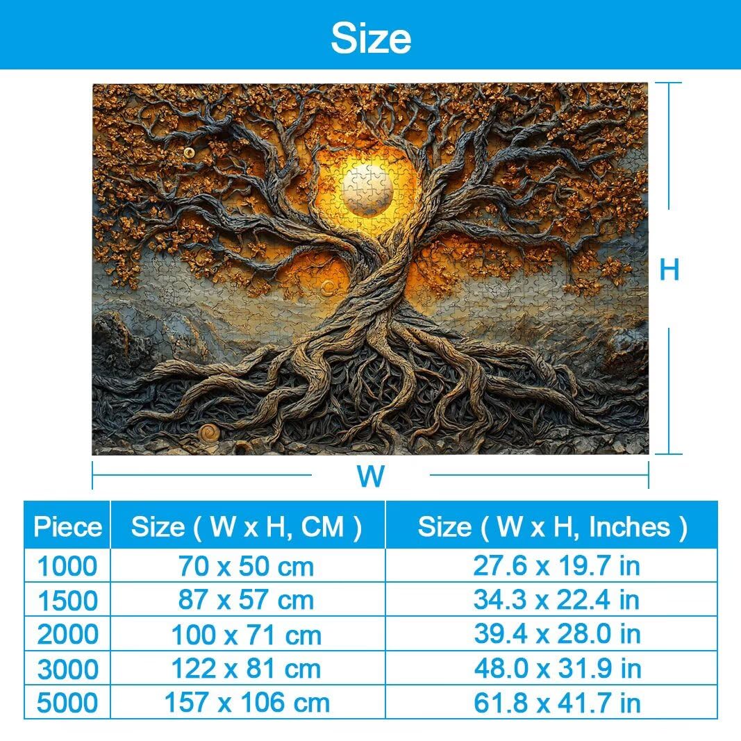 Puzzle Albero, Puzzle 1000 Pezzi per Adulti, Regalo Donna/Uomo -2427