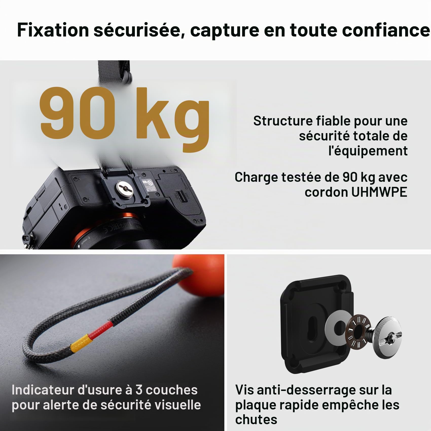 PGYTECH Sangle Appareil Photo Master, Harnais Double Épaule en Cuir pour 3 Caméras, Harnais d'Appareil Photo pour Photographes Professionnels, Sports/Faune/Mariage/Événements Sangles d'Appareil Photo