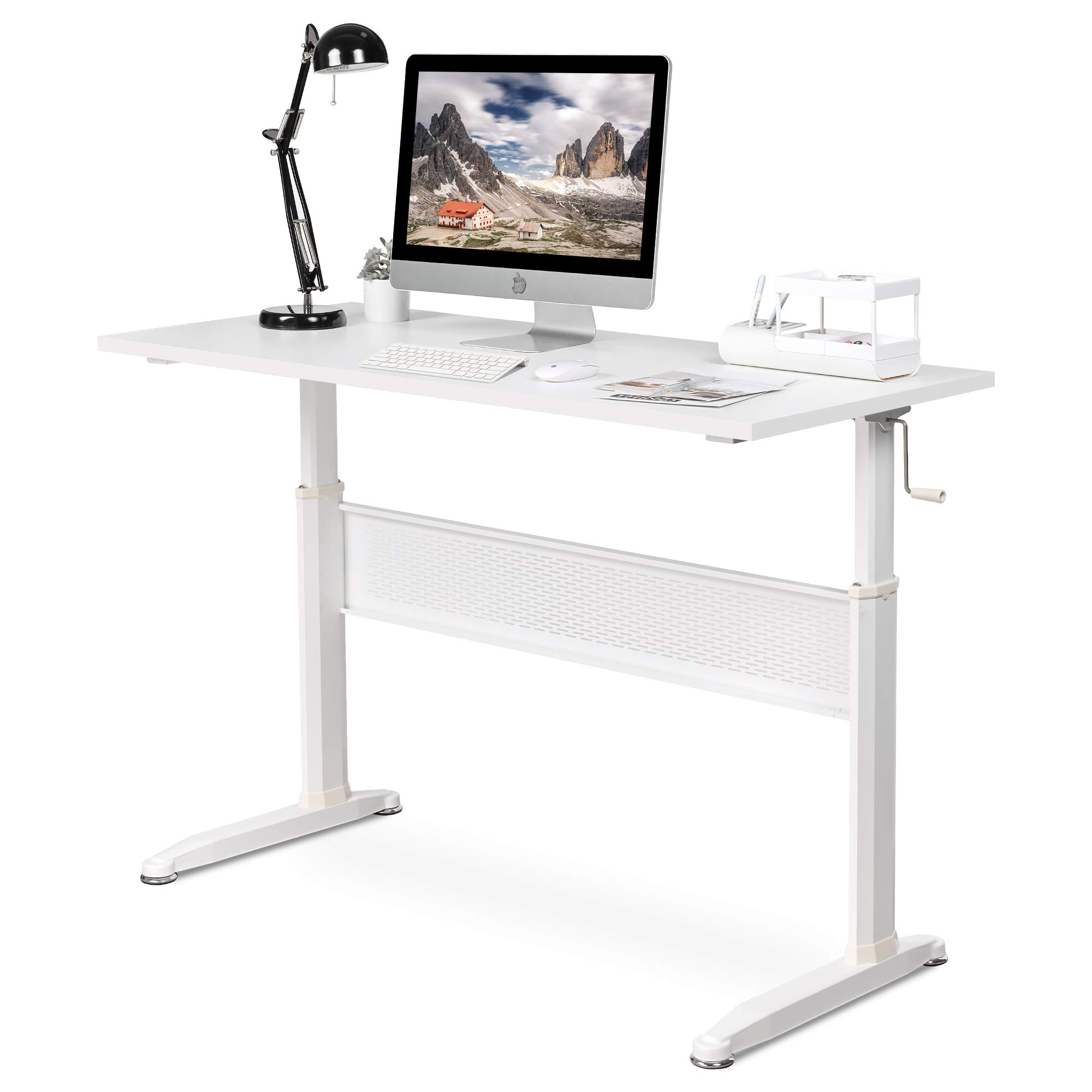 Buy DEVAISE Adjustable Height Standing Desk, 55 Inch Sit Stand Up Desk