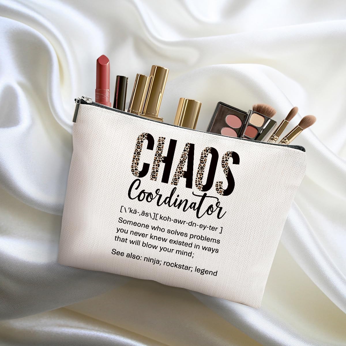 4pcs Chaos Coordinator Gifts for Women Makeup Bag, Appreciation Gifts image 4