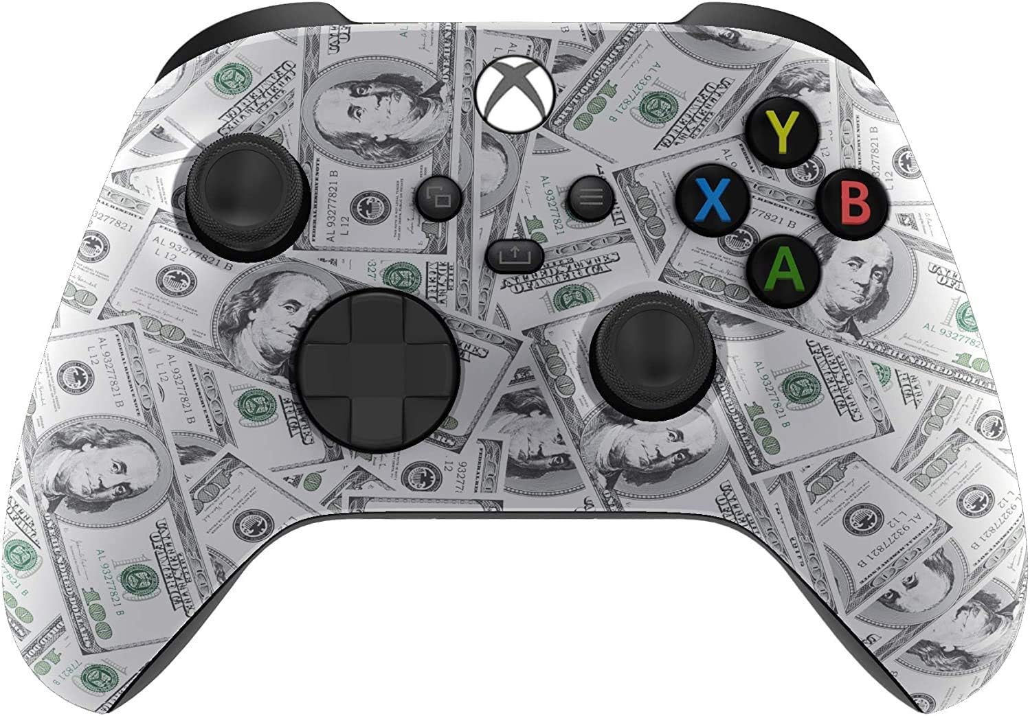 Custom Controllerzz Wireless Controller for Microsoft Xbox Series X/S &amp; Xbox One - Custom Soft Touch Feel - Custom Xbox Series X/S Controller (X/S Money)