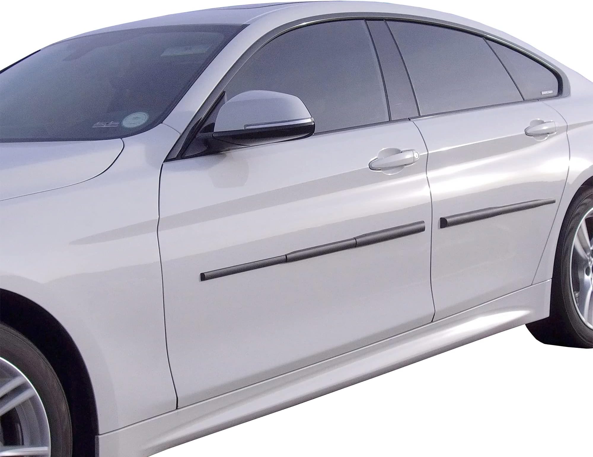 Dent Prevent Car Door Protector - Removable Magnetic Strips With Customizable Fit for Any Vehicle, Prevents Dents, Scratches, & Dings, Includes Door Ding Protectors for 2 Doors, Matte Black