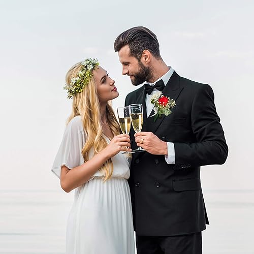 Miniatura 7 de Imanes florales con diseño de ramilletes, broches de ramillete para boda, novia, ramilletes, flores de negocios, ojal, accesorios para hacer flores