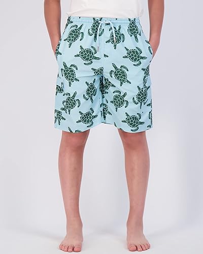 Miniatura 2 de Real Essentials Paquete de 3 Traje de baño para niño con bolsillos tipo cargo y forro de malla, UPF 50+