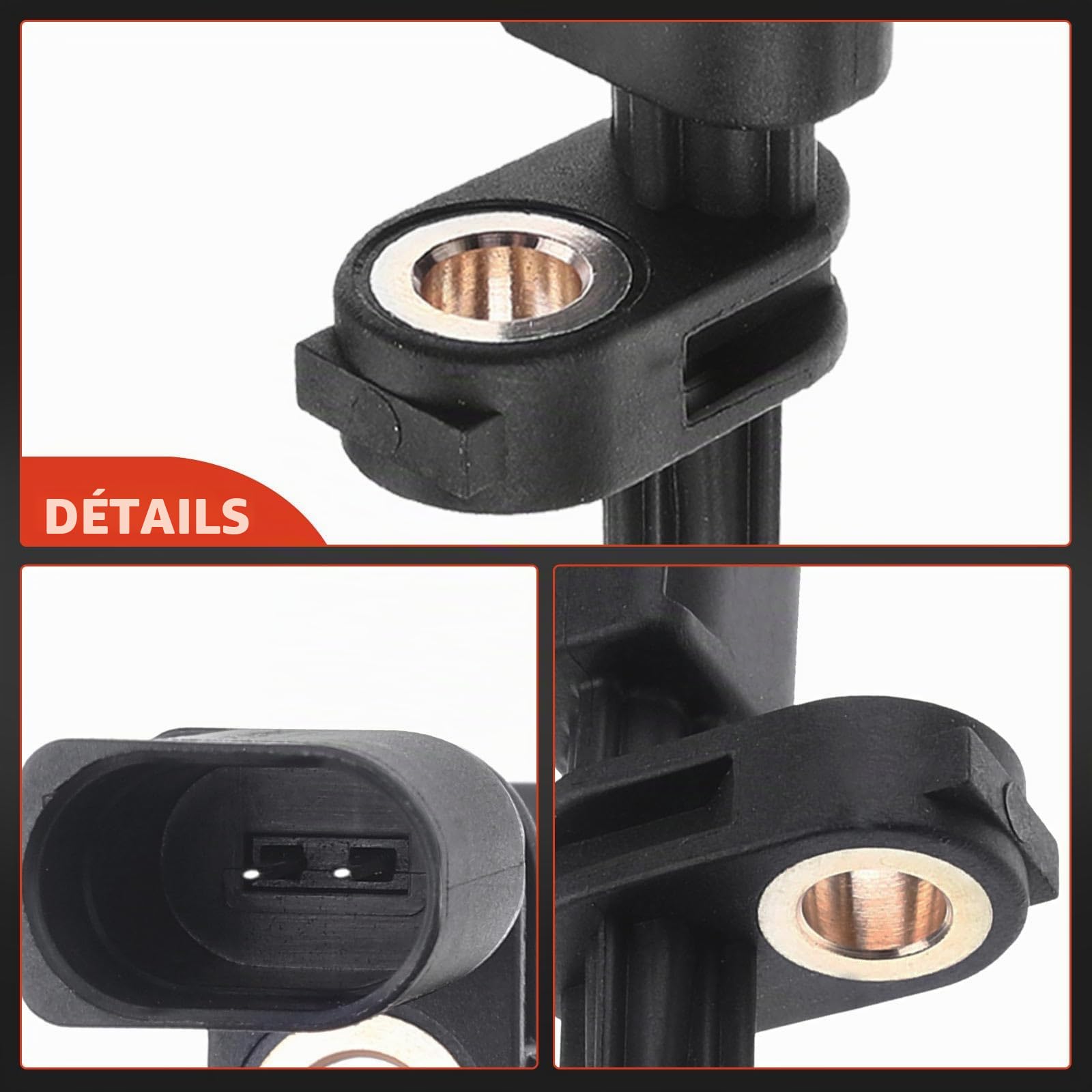 Frankberg 2 capteurs ABS arrière ALS3068 | Compatible avec: Golf VII 5G1 BE1, A3 Limousine 8VM 8VS, A3 8V1 8VK, O.c.t.a.v.i.a III 5E3 NL3 NR3