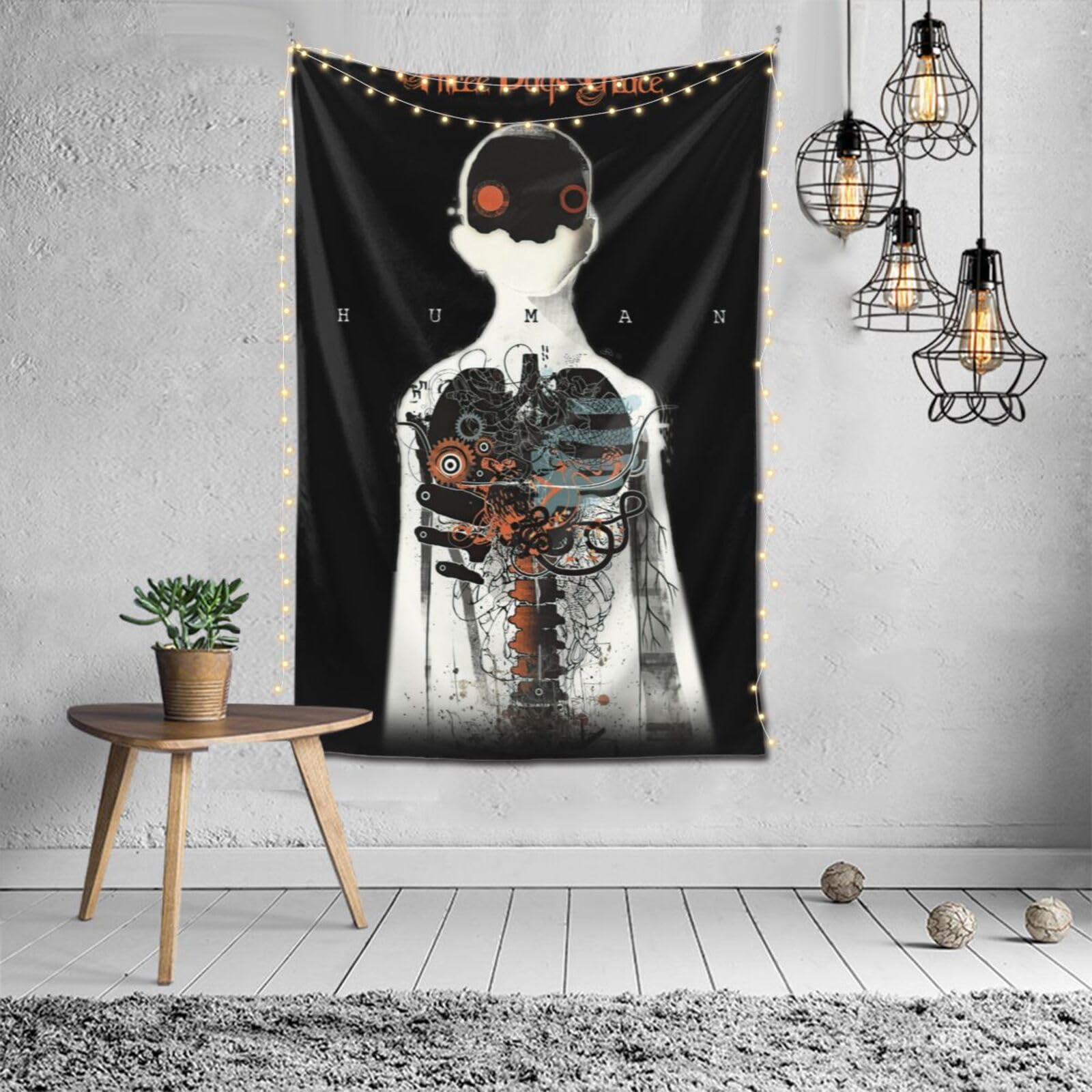 Uoajzxoi Three Rock Days Band Grace Tapestry Wall Art Poster Tapestries for Bedroom Wall Hanging Beautiful Wall Decor Home Decoration Sofa Covers Backdrop Room Decor for Office 60 x 40 Inch - Image 5