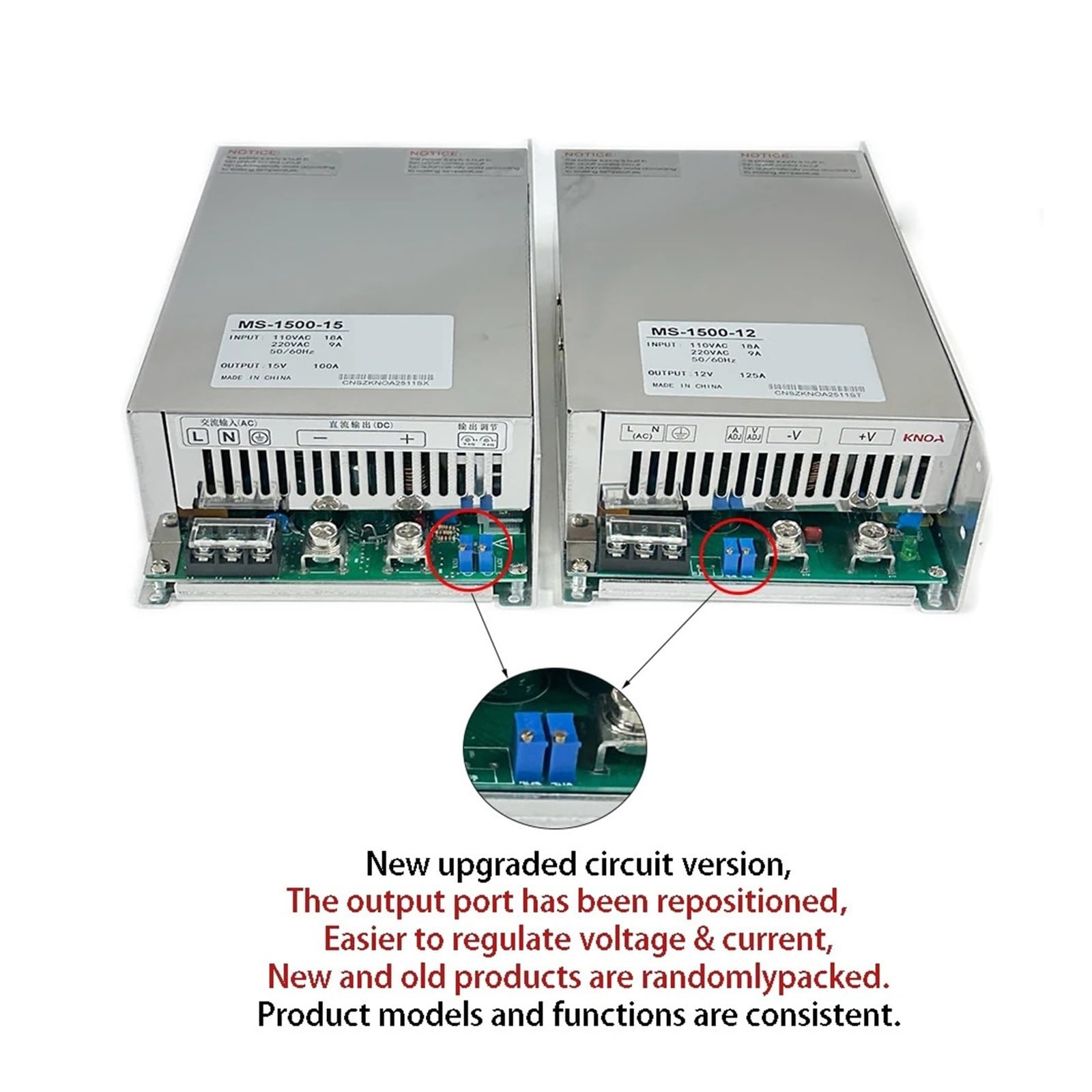 Fuente de alimentación conmutada ajustable 500/600/1000/1500W
