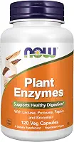 Enzimas Digestivas de Plantas NOW pote 120 cápsulas