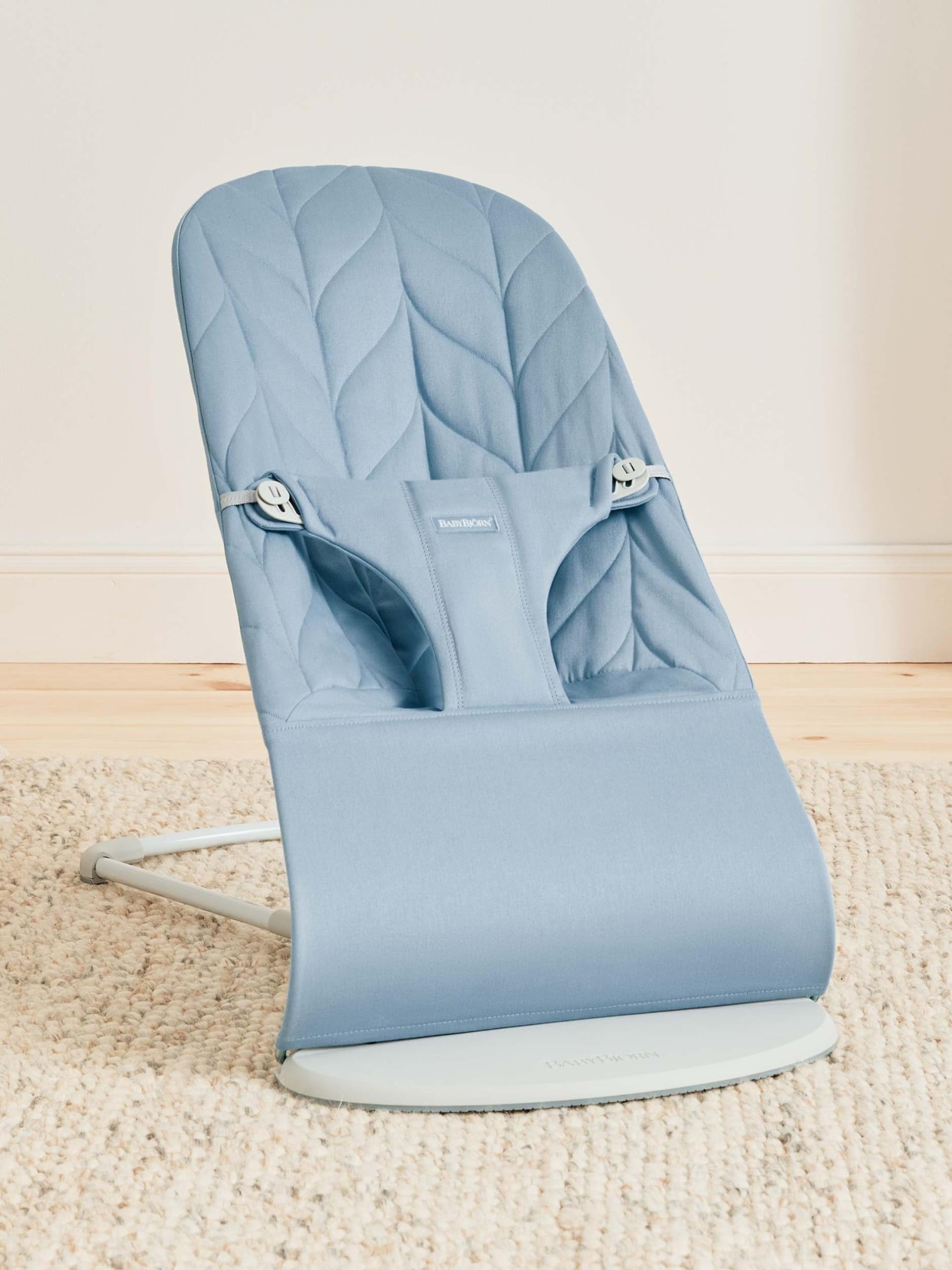 BabyBjörn Transat Bliss, Tissé, Matelassage pétale, Bleu