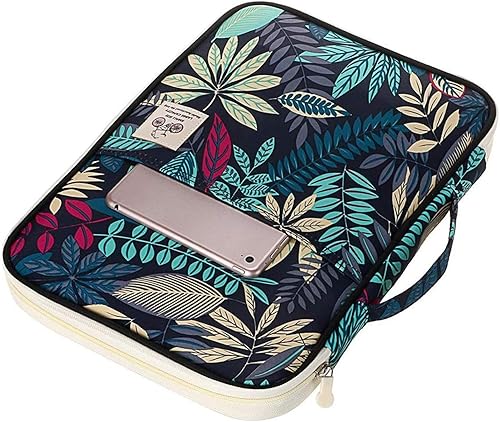 Miniatura 2 de JAKAGO Organizador multifuncional de archivos de viaje para negocios, impermeable, bolsa de documentos A4, con cremallera, para cuadernos, iPad,