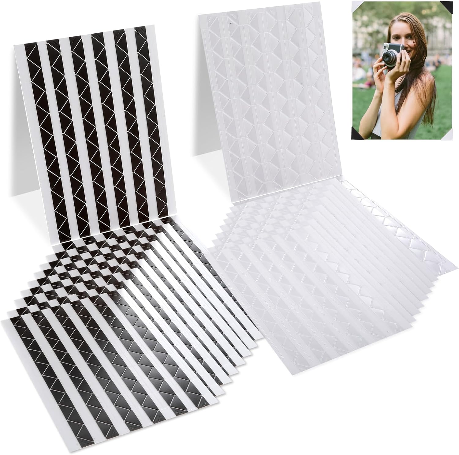 2040 Pcs Photo Corners Stickers Self Adhesive Scrapbook