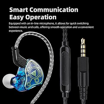 Amazon.com: HJX QKZ HI7T Gaming Wired Earbuds, HiFi in-Ear
