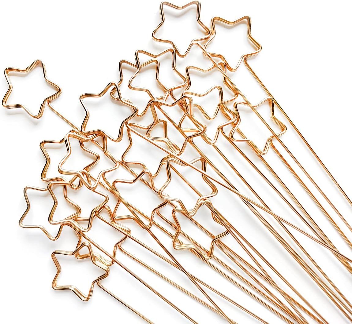 20 Pcs Metal Wire Floral Place Card Holder Pick 13 Inch