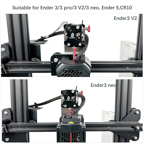 Miniatura 9 de Black-Box V2.0 Kit de extrusora de alimentación de accionamiento directo de metal, extrusora de engranajes dual y motor específico de extrusión para