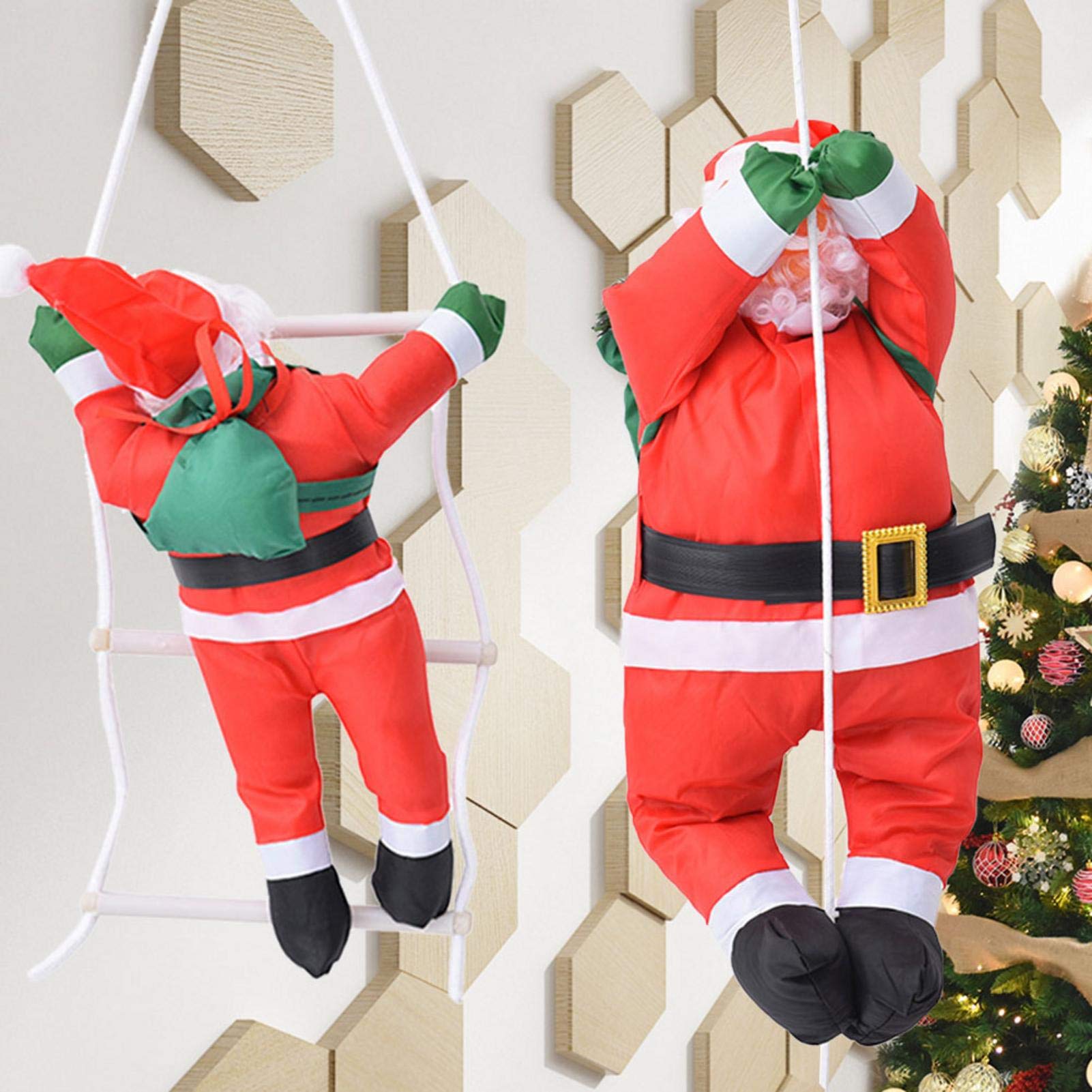 Amazon.co.jp: shopparadise はしごサンタクロース クリスマス 飾り