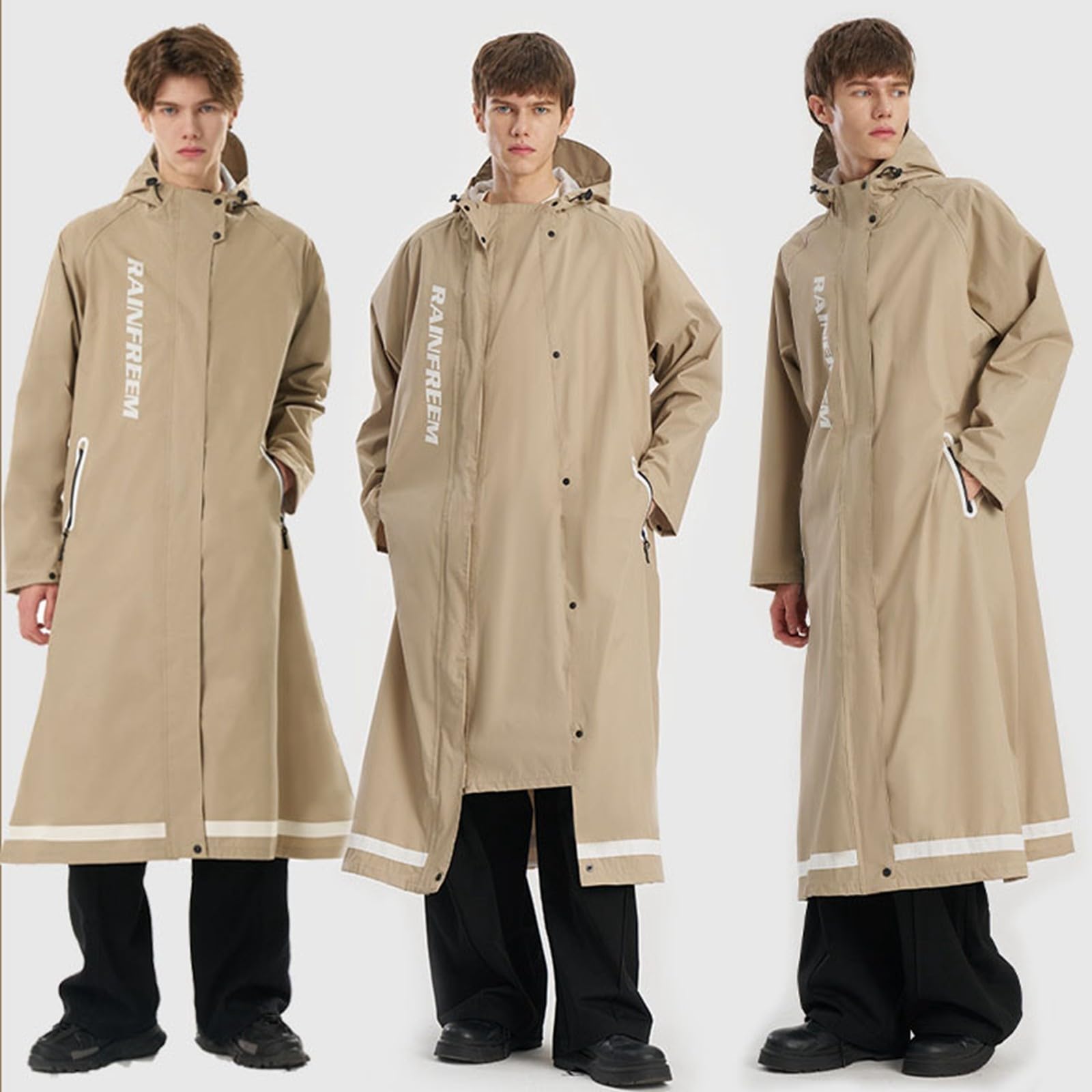 Poncho Pluie Homme Impermeable Femme Imperméable Protege Tenue Velo Pancho Vetement De Habit Ciret Cap Ensemble Cape Protection Manteau Long avec Capuche pour Anti