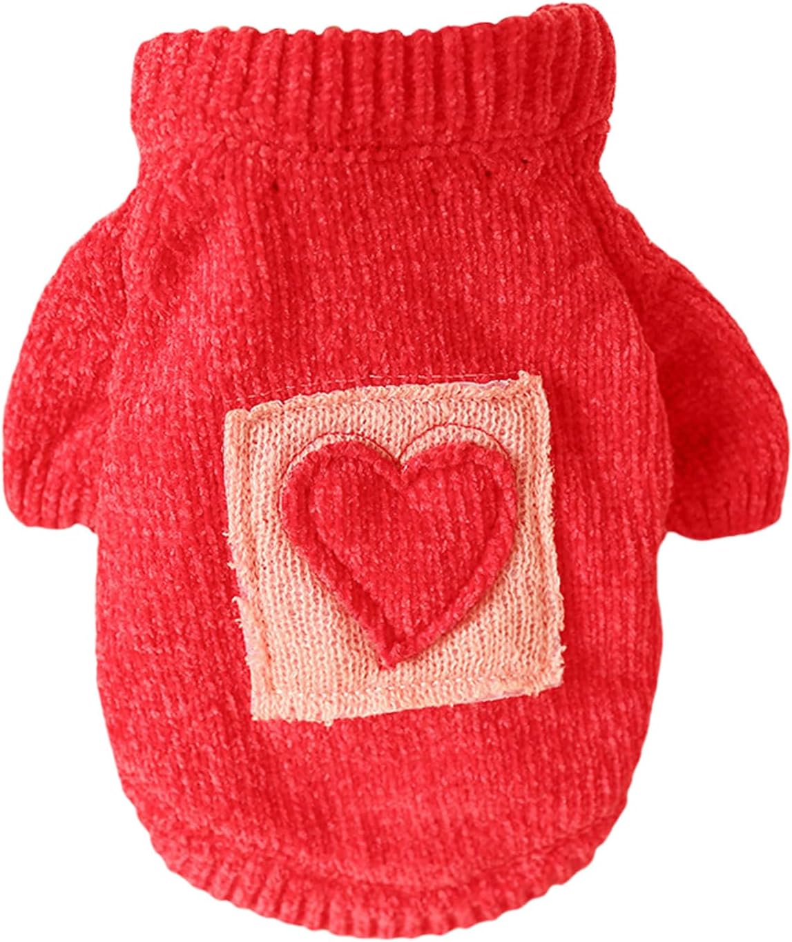 Small Dog Christmas Sweater Puppy Cute Heart Sweaters