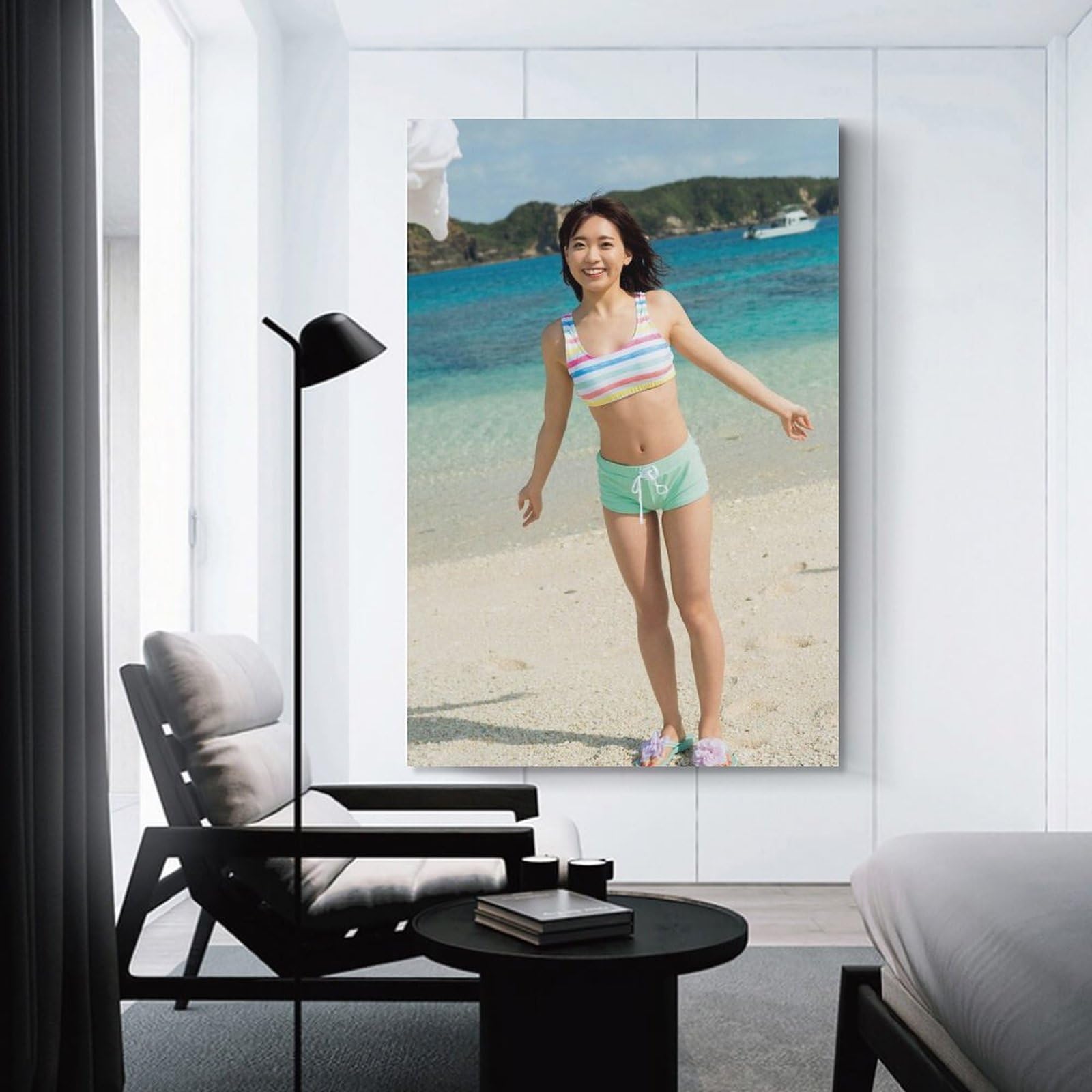 Amazon.co.jp: 斉藤朱夏水着セクシー写真絵画ポスター アートパネル