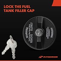 Vista 4 de A-Premium Tapa de Combustible con Cierre Tapa de Combustible 5278655AA Compatible con Dodge Jeep Ram Chrysler - Grand Caravan, Ram 1500, Caravan