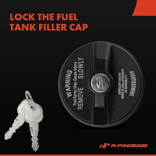 Miniatura 4 de A-Premium Tapa de llenado de depósito de combustible compatible con Jeep Wrangler, Wrangler JK, Cherokee, Gladiator y Dodge Grand Caravan, Dodge Ram