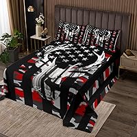 Vista 23 de Colcha de camping en la playa, tamaño King para mujeres adultas, juego de edredón con temática de verano para surf, caravana, cámper, automóvil