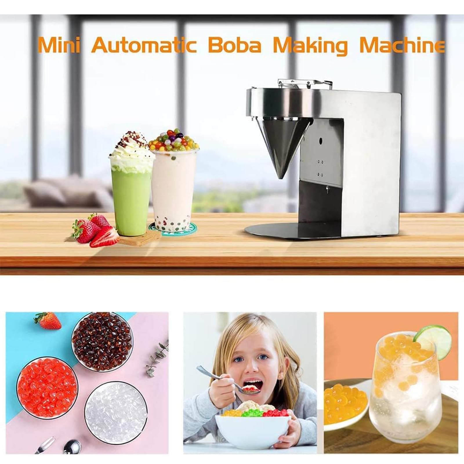Bubble Tea Pearl Maker Popping Boba Machine 50 kg/h Automatic Tapioca Pearl Maker