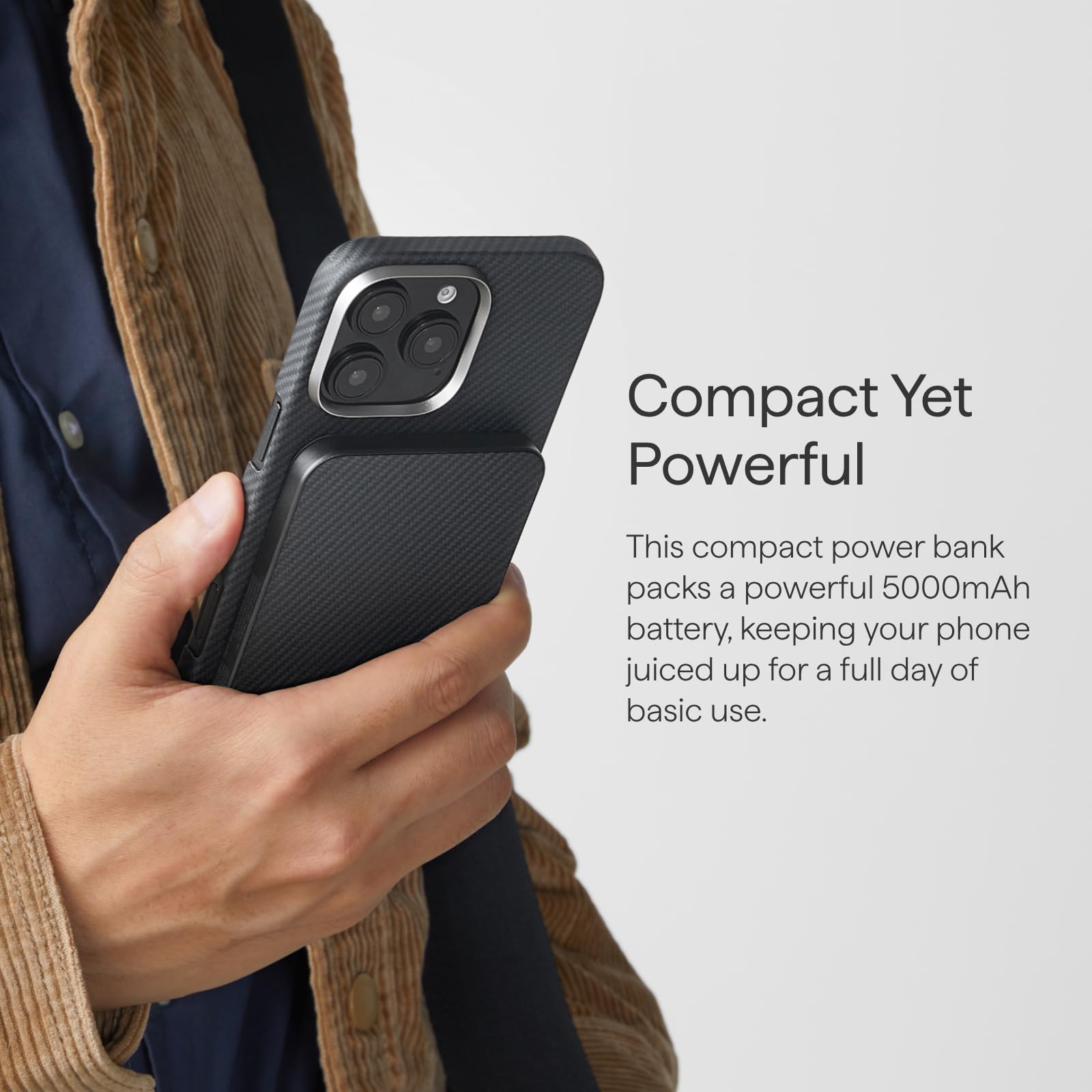 PITAKA アラミドファイバー モバイルバッテリー 5000mAh Amazon.com: pitaka Portable Charger Power Bank Qi2, Ultra