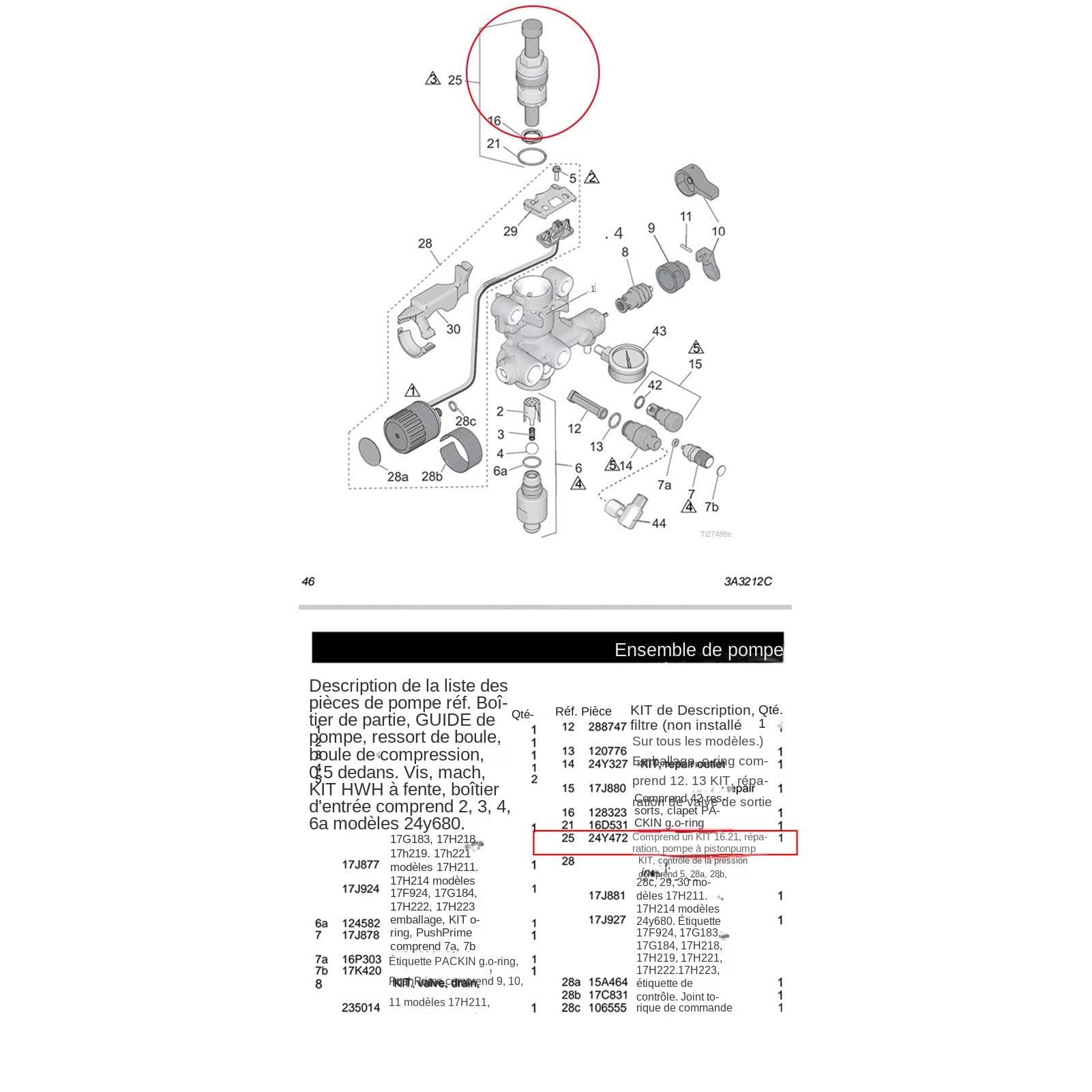 Reparaturpumpe für Lackiergeräte – Motorisierte Lackierpumpe | Ersatz | Sprühpumpe, Industriewerkzeug aus legiertem Stahl, Farbpumpe, Industriewerkzeug aus legiertem Stahl, D-Teile