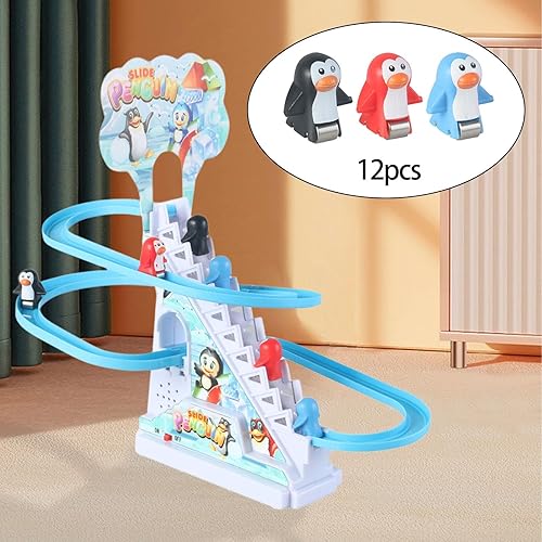 Miniatura 2 de Gazechimp Piezas de juego de pistas eléctricas de repuesto para escaleras deslizantes, accesorios de juguete para niños y niñas, 12 piezas de