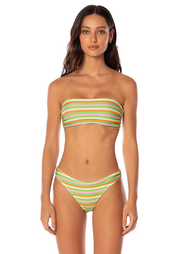 Maaji 2835 Strapless Bandeau Women Top Swimwear Green by Maaji - Used condition - US$40.59