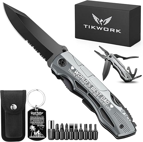 Miniatura 7 de Regalos para hombres, papá, novio, cuchillo de bolsillo multiherramienta para hombres, aniversario, Navidad, regalos para cumpleaños, herramientas