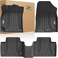 Vista 10 de 3W Alfombrillas para Hyundai Ioniq 5 2022-2024 (solo para consola móvil), revestimiento de suelo de TPE para todo tipo de clima, ajuste