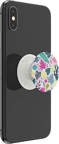 Miniatura 4 de PopSockets PopGrip con tapa intercambiable para teléfonos y tabletas (Leaf Me Alone)