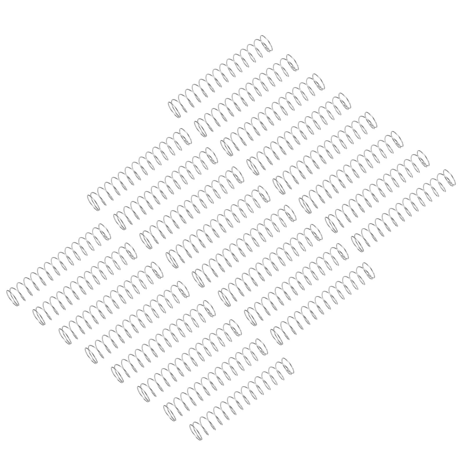 uxcell 25Pcs Compression Spring, 304 Stainless Steel 8mm OD 0.8mm Wire 15mm Length Mechanical Spring for Shop Home Repair Project, Silver Tone — Amazon image 21