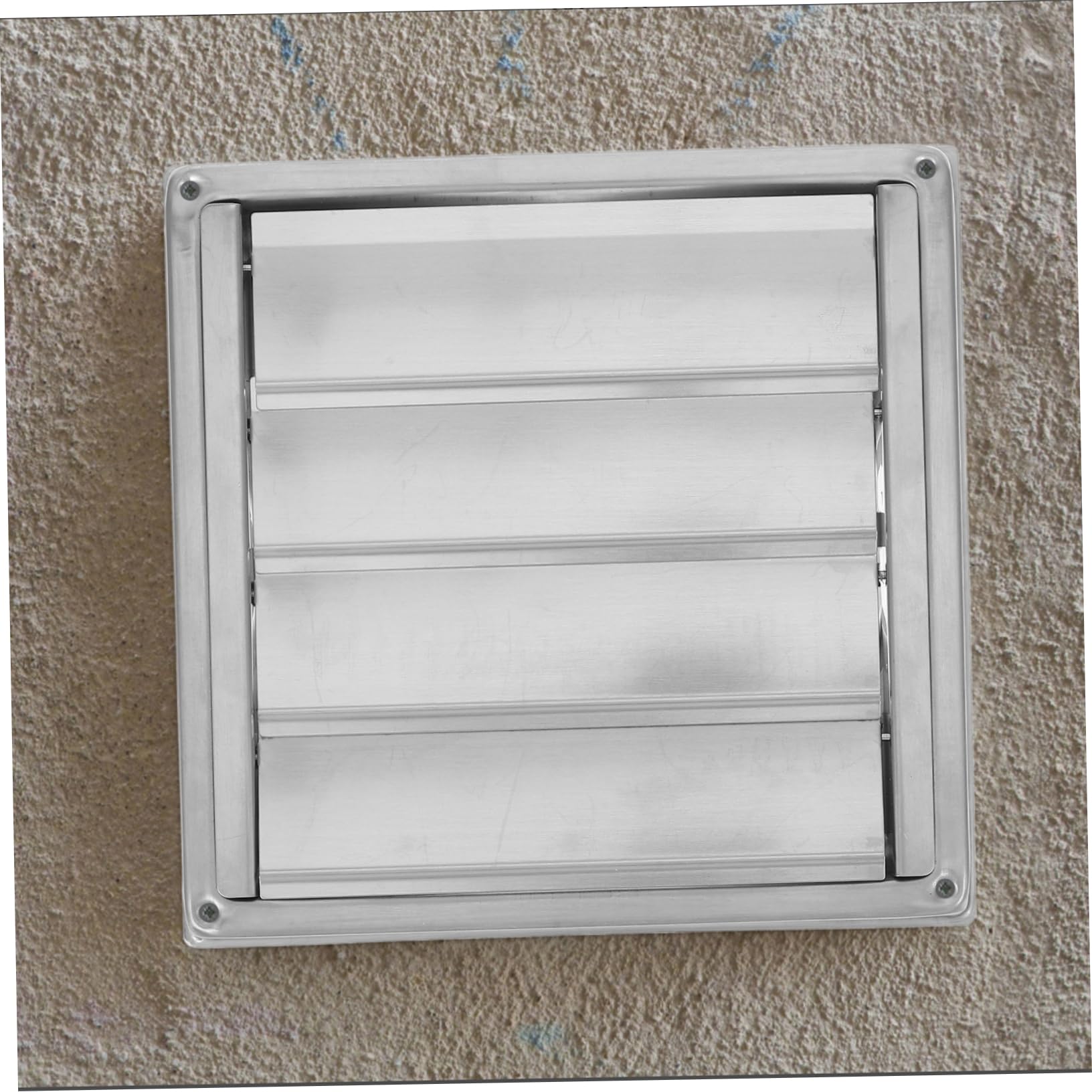 NUOBESTY Rejilla de Ventilación Cuadrada Color Plata de Acero Inoxidable Cubierta de Ventilación y Duradera para Baño y Edificios Comerciales