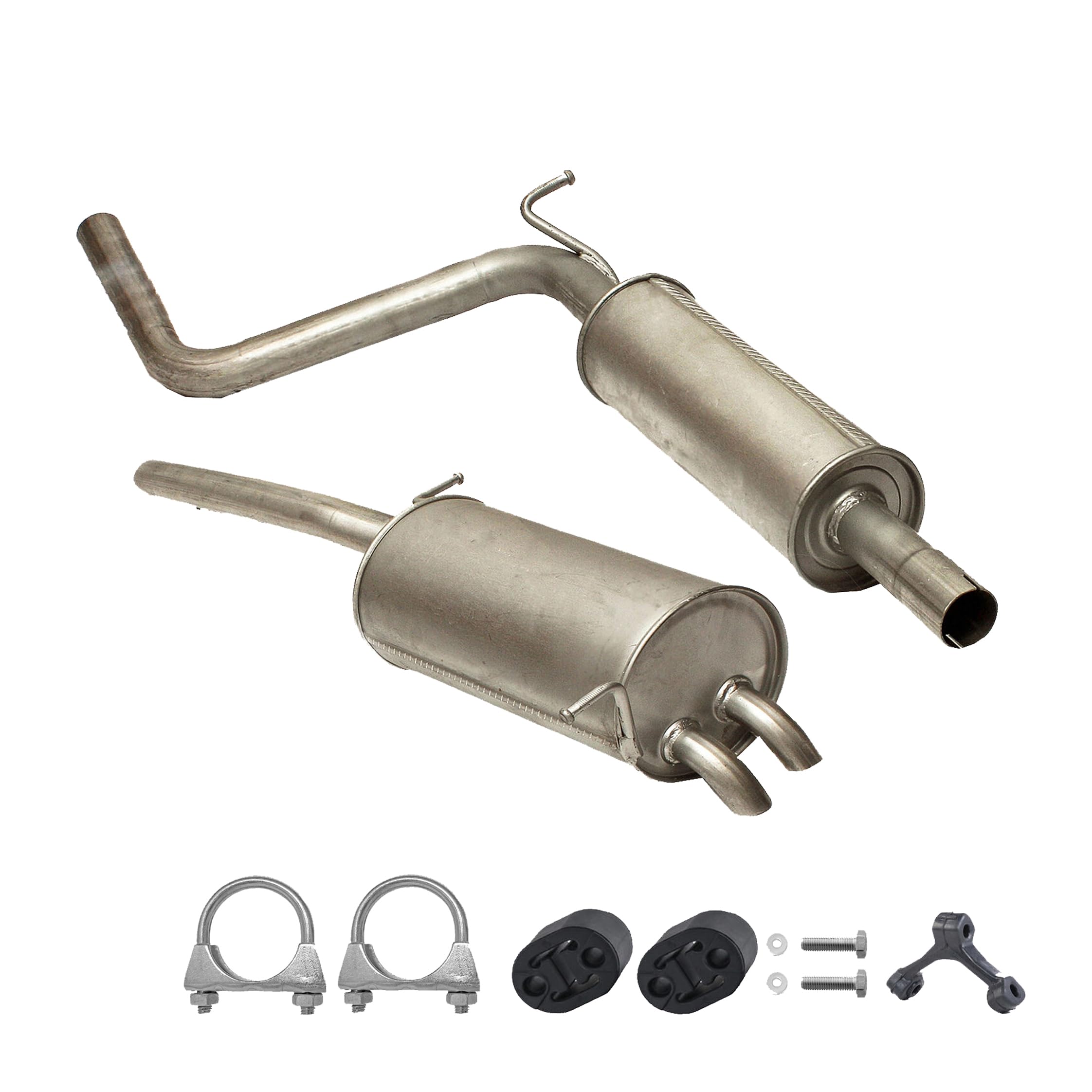 Ferroz Export Ersatz für Auspuffanlage Auspuff VW Caddy III Kasten & Kombi 2.0 SDI 2004-2010 Endtopf