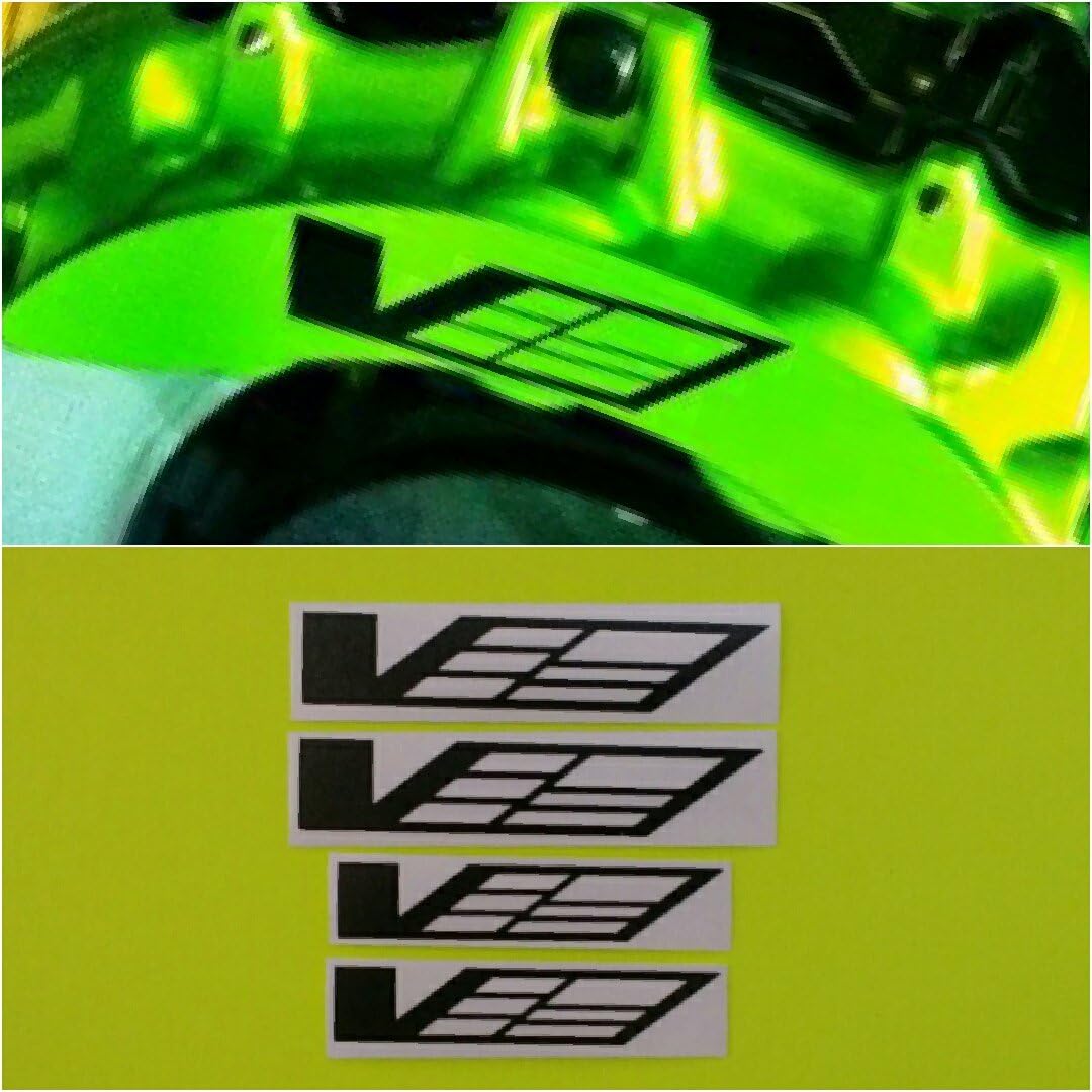 R&G CTS-V Logo Brake Caliper HIGH TEMP Decal Sticker Set of 4 (Black Matte)