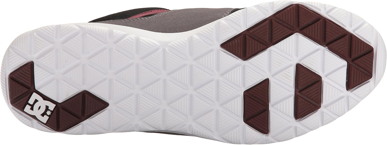 DC Men's Heathrow Casual Skate Shoe 4 Armor/Oxblood
