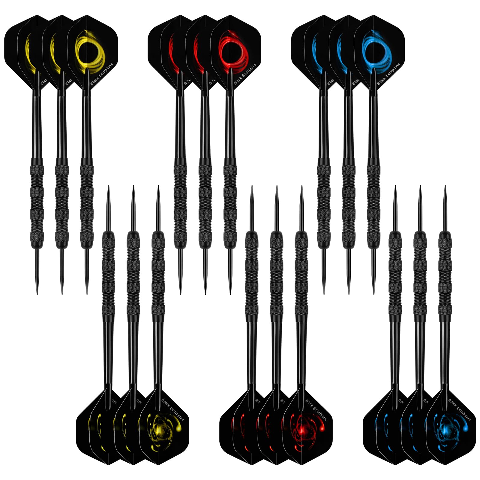 Accmor Metal Tip Darts, Steel Tip Darts, 14 Grams Professional Metal Darts, Darts Metal Tip Set, Metal Darts for Dartboard