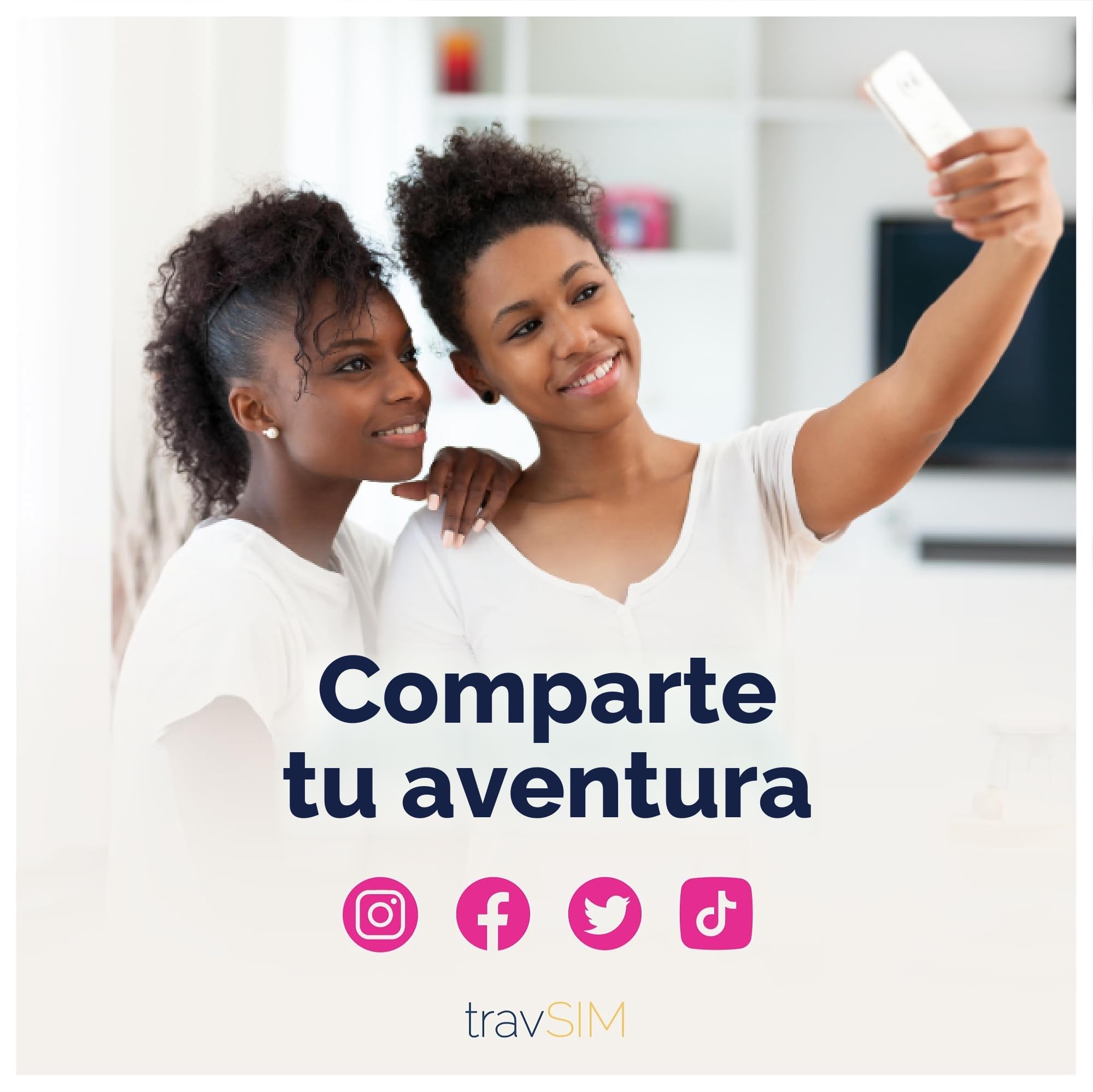 travSIM Tarjeta SIM de Estados Unidos, Canadá México | Red T-Mobile | Datos de 50 GB para EE. UU., 5 GB para Canadá y México | Llamadas y Mensajes de Texto Nacionales ilimitados | Tarjeta SIM de