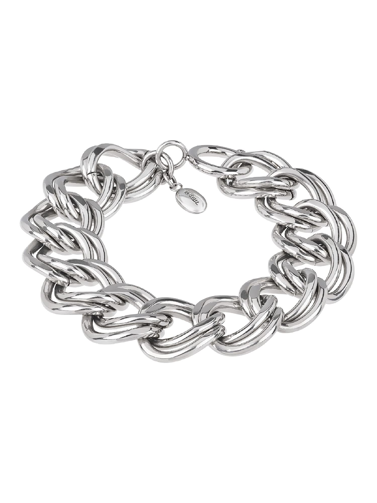 BreilWomen's Bracelet Hyper Collection TJ3040 - Women's Jewellery - Steel Bracelet for Women, with Mirror Finish, Silver - Adjustable Length up to 21 cm