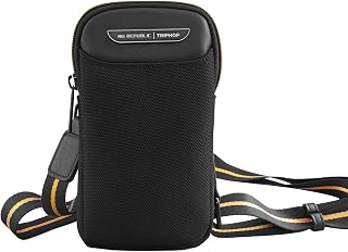 Nu Republic Triphop Voyager Sling Bag|Compact Side Bag for Men & Women with Carbon Fibre Inspired Finish Vegan Leather Des... Price In India
