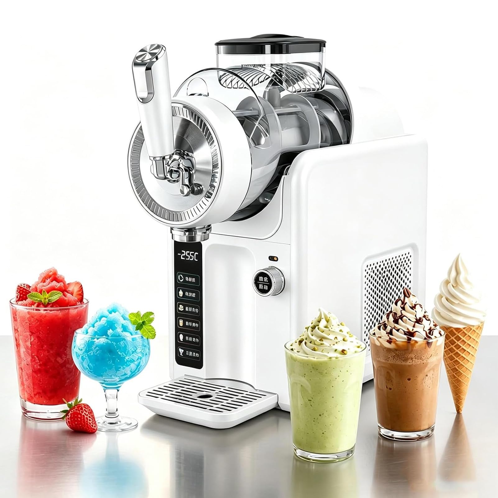 Slush-EIS-Maschine 185 W, Kein EIS Erforderlich, White-