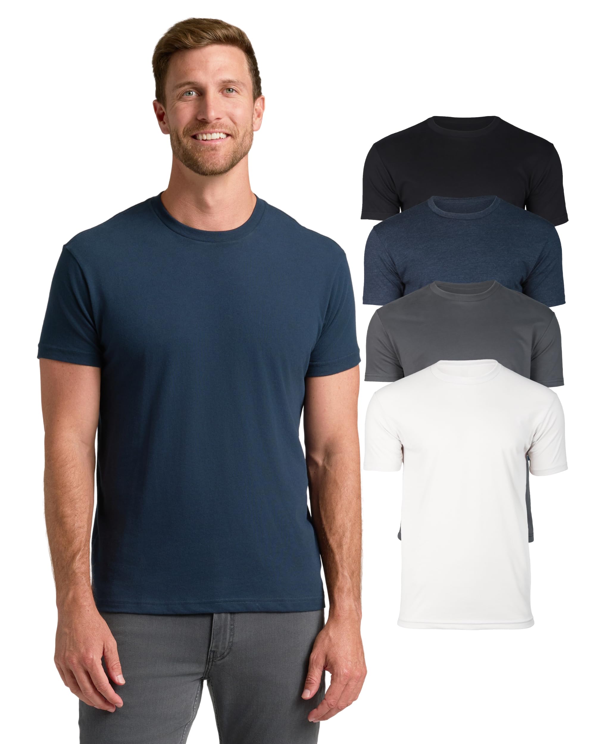 True Classic Mens T-Shirts – Short Sleeve Crew Neck T Shirts for Man, Cotton Blend Novelty Tshirt for Men, T-Shirt Homme