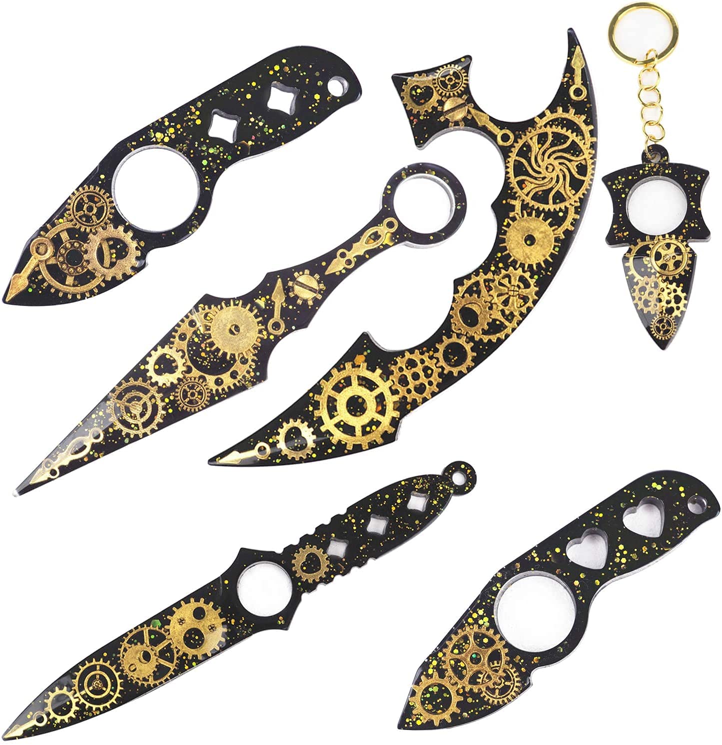 FZSECRIU Moule Resine Epoxy,Moule Resine,Poignard, Couteau, Épée Moule En Silicone,Moules Pour Coulée De Résine