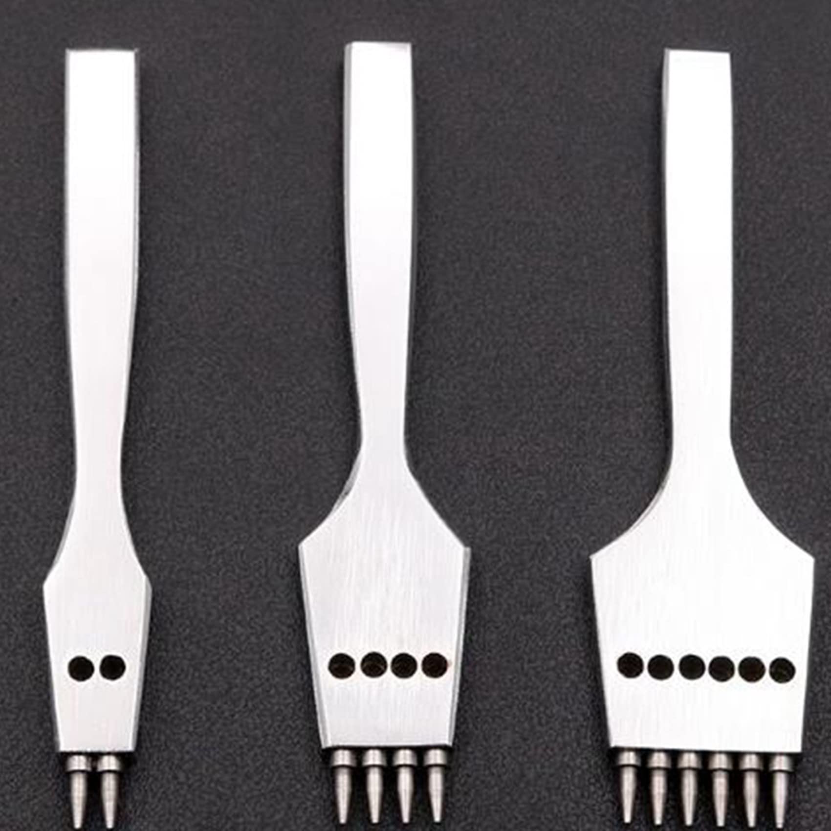 18 unids 4mm Craft redondo agujero puncher desmontable costura cincel herramienta/conjunto