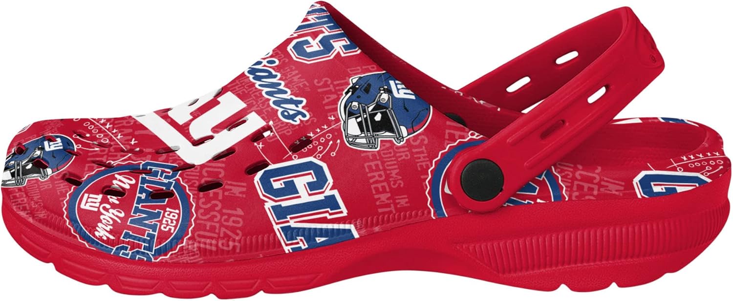 FOCO Arizona Cardinals NFL Mens Historic Print Clog with Strap - Image 2