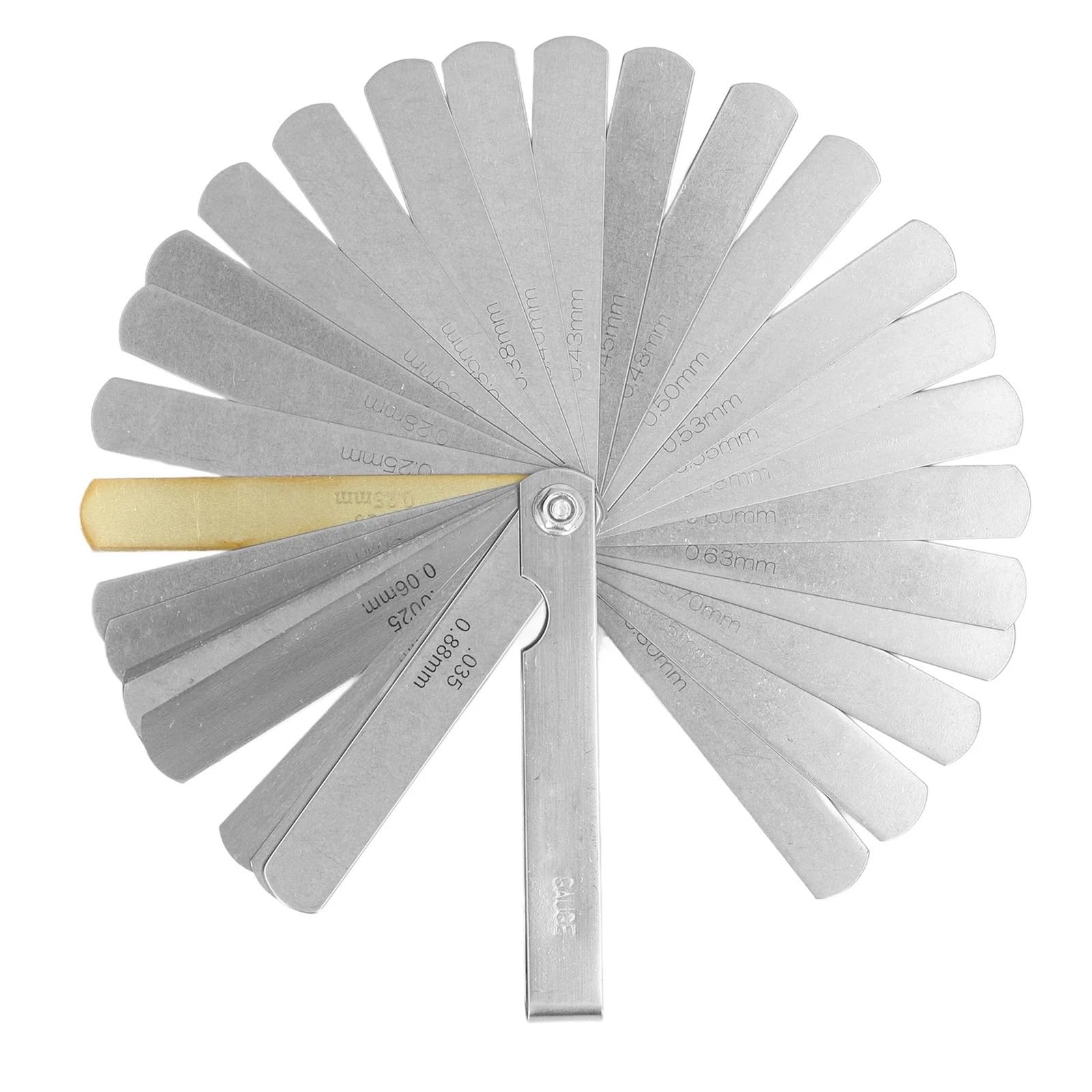 Ewsdsfs Silver Feeler Gauge Long Service Life Steel For Measuring